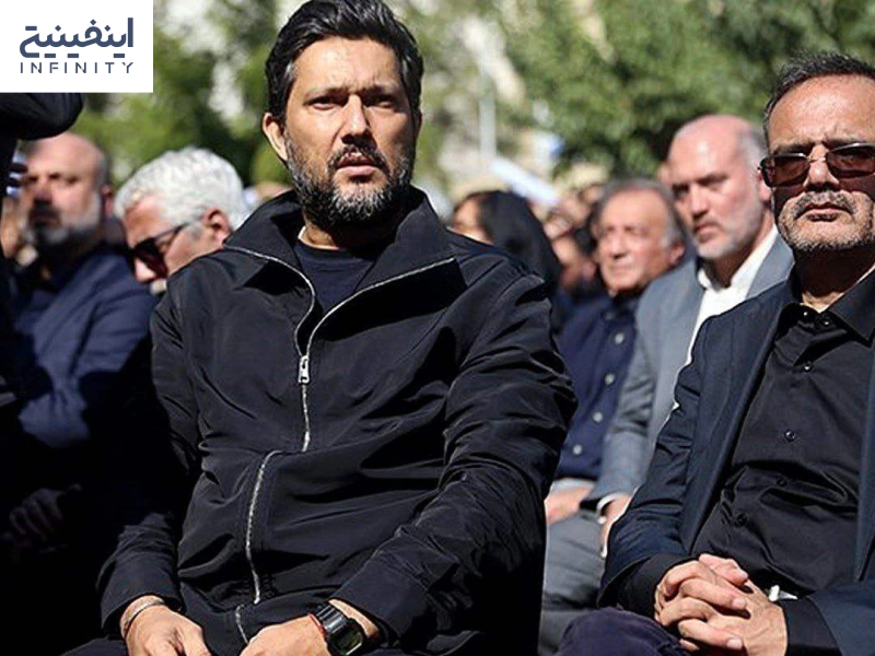 حامد بهداد در مراسم داریوش مهرجویی