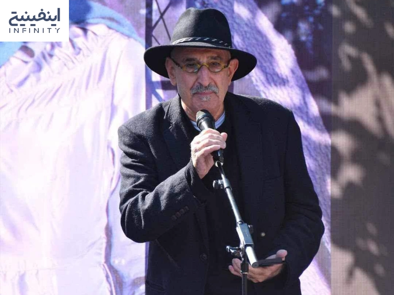 فرهاد آئیش در مراسم داریوش مهرجویی