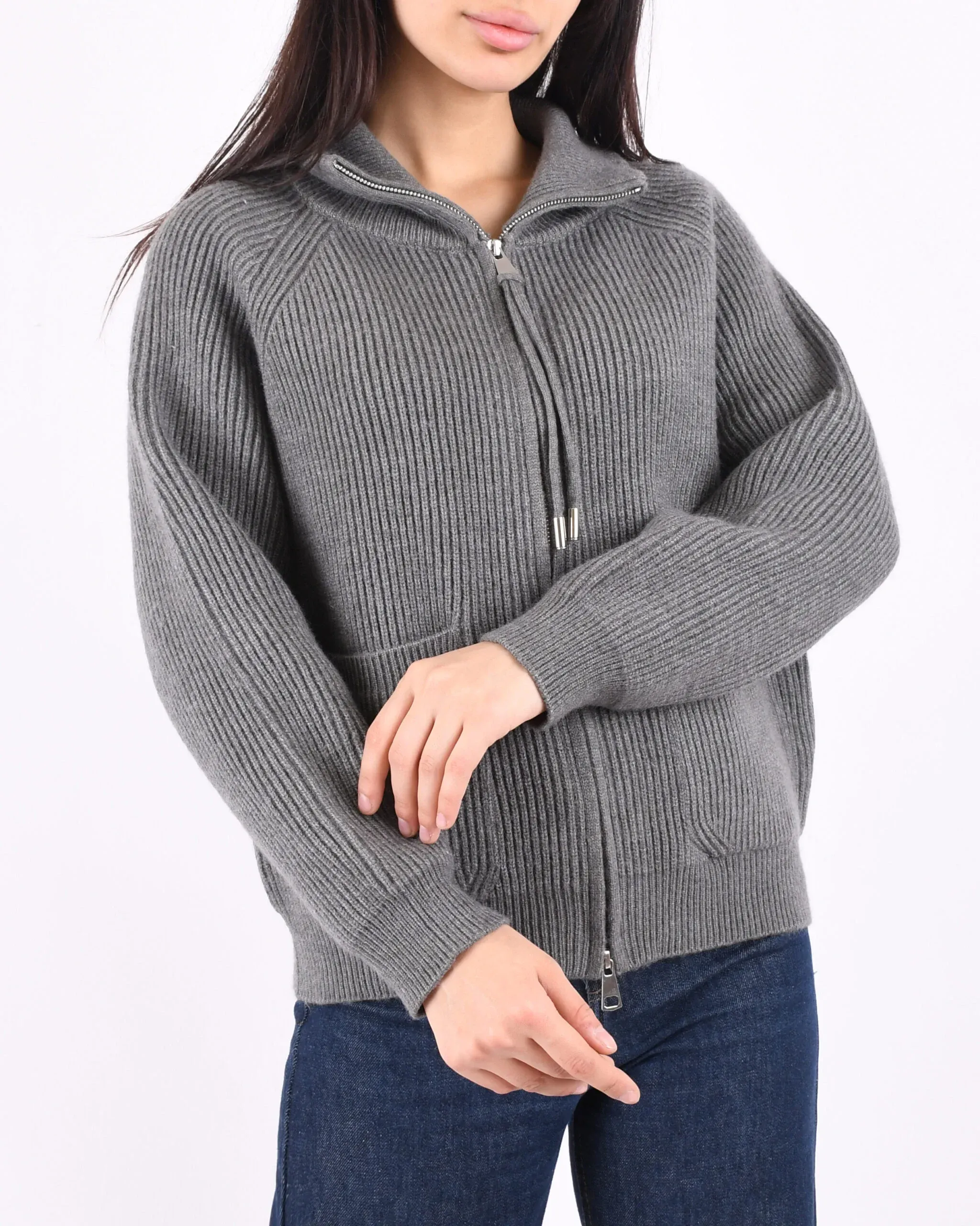 ژاکت زیپ دار L00241