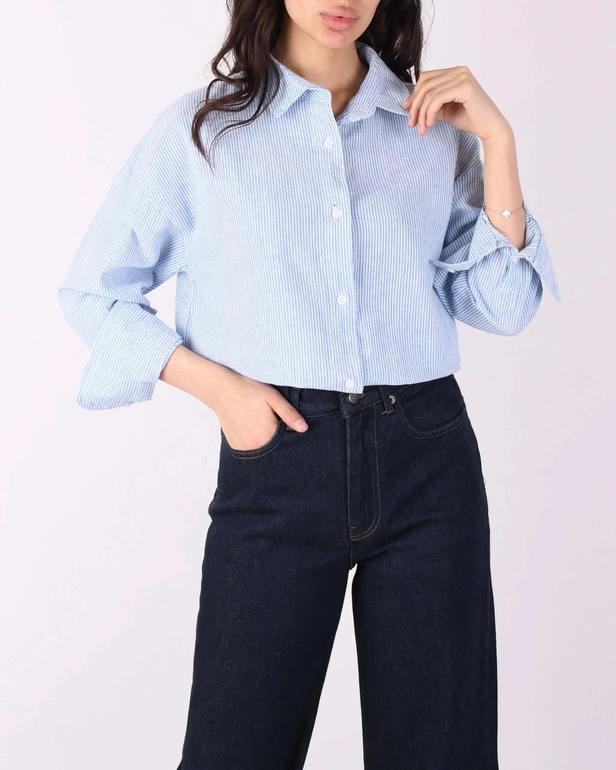 شومیز راه راه L00534
