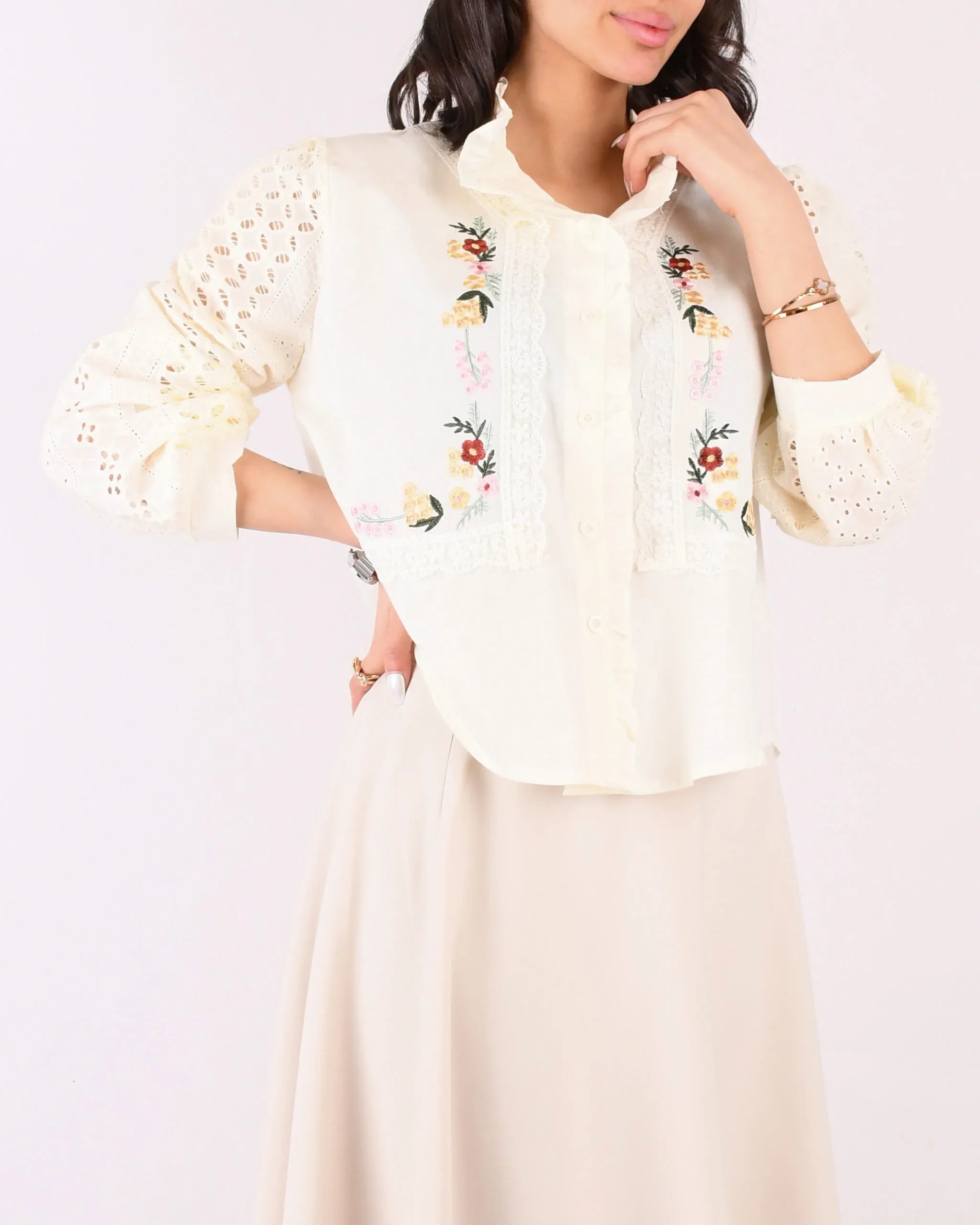 شومیز گلدوزی G00245