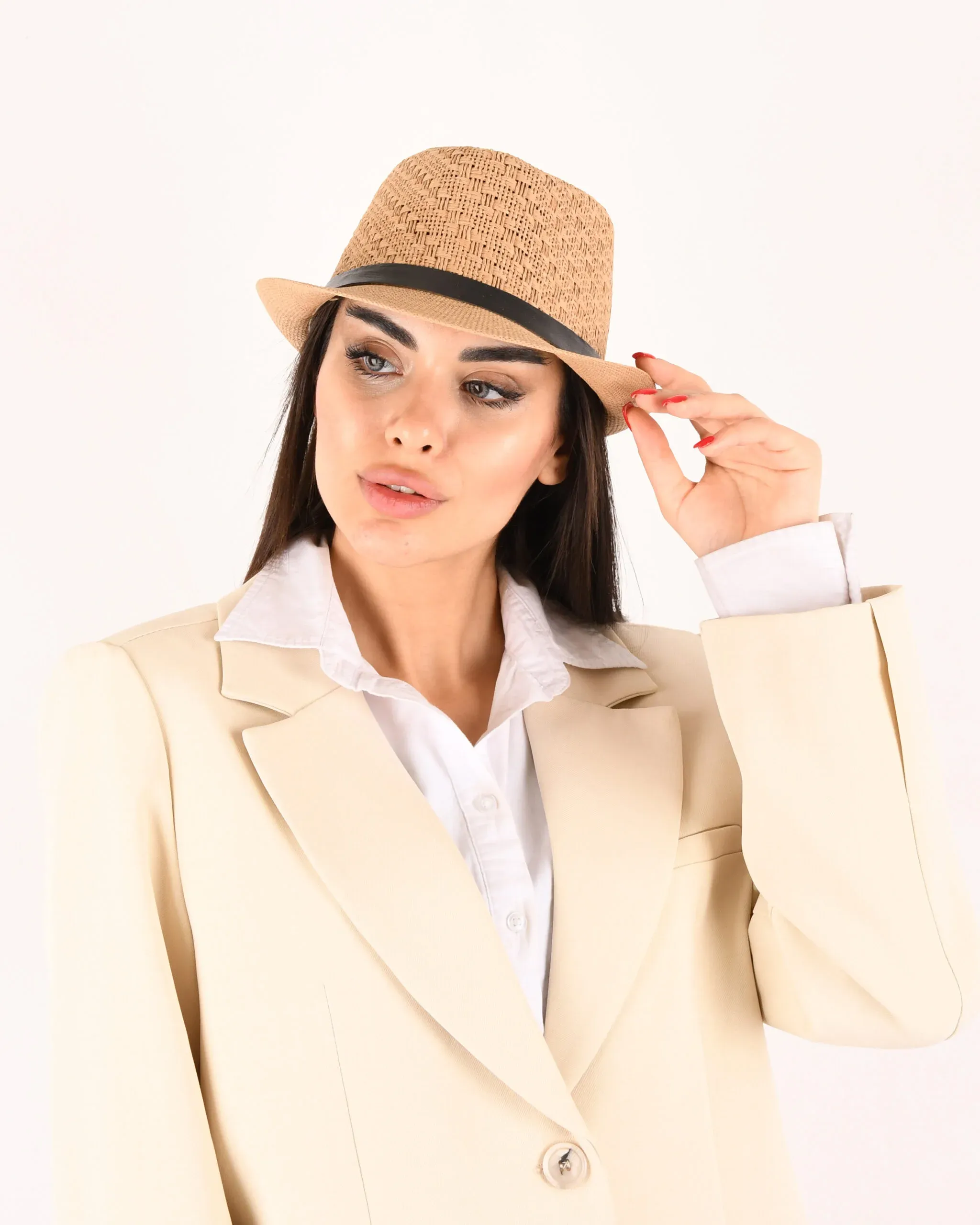 کلاه شاپو حصیری s00952