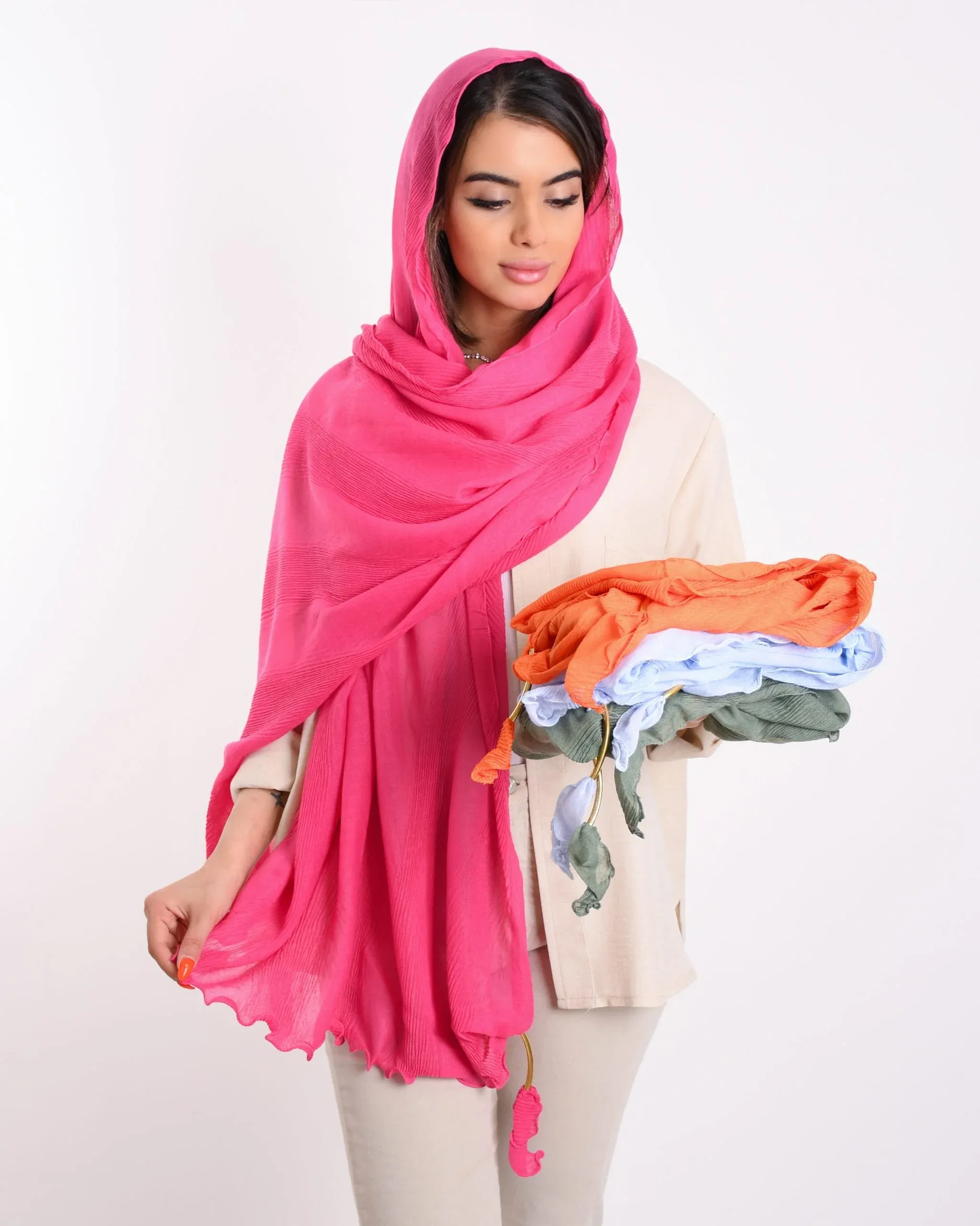 شال پلیسه ماهی S00253