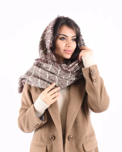 شال کنفی راه راه S 00754