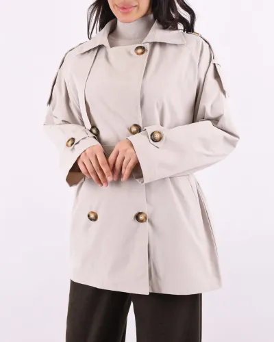ترنچ کت ژیله دار L 00189