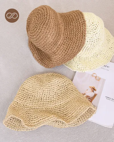 کلاه رافیا ساده s 00968