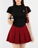 بافت استين كوتاه N0064    POLO