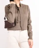 بلوز بافت شالدار  W00291