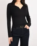 بلوز کبریتی یقه شکاری  N00111