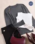 بافت یقه گرد N0054