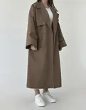 ترنچ کت  N00158    AURA 