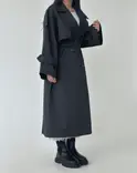 ترنچ کت  N00158    AURA 