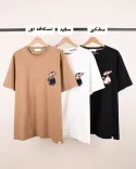 تیشرت پلنگ صورتی C00578 - 8