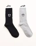 جوراب ساقدار گلدوزی 000686 - 1