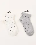 جوراب مچی خالخالی 000713 - 2