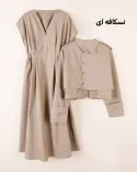 ست دو تیکه پیراهن-کت L0041 - 12