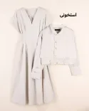 ست دو تیکه پیراهن-کت L0041 - 15