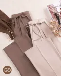 شلوار بگ کمرپاپیونی فیونا L0049 - 11