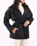 ترنچ کت ژیله دار سانتانا L00119 - 1