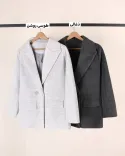 پالتو موهر دو دکمه L0056 - 2