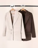 پالتو موهر دو دکمه L0056 - 3