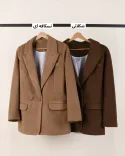 پالتو فوتر دو دکمه L00188 - 5