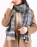 شال کنفی راه راه S00754 - 3