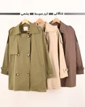 ترنچ کت ژیله دار L00189 - 12