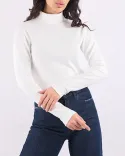 بلوز یقه اسکی کش بافت L00198 - 5