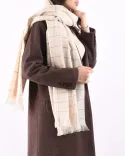 شال چهارخونه موهر S00784