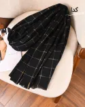 شال چهارخونه موهر S00784 - 5