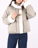 کاپشن خزدار L00240 - 1