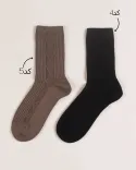جوراب ساقدار لوزی 000809 - 2
