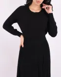 بلوز بافت یقه مرواریدی L00292 - 8