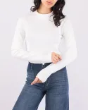 بلوز کبریتی یقه ایستاده L00302