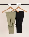 شلوار فوتر مام فیت L00305 - 3