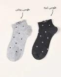 جوراب مچی خالخالی 000910 - 1