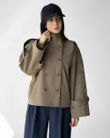 ترنچ کت برشکا L00318 - 18