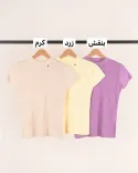 بافت آستین کوتاه L00400 - 4