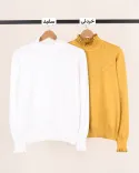 بلوز بافت یقه چین L00404 - 1
