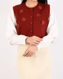 ژاکت آستین کتان L00386