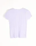 بافت آستین کوتاه  دکمه دار  L00396 - 9