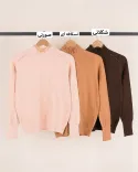 بلوز بافت سرشانه نگین L00390 - 3