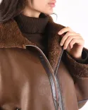 کت چرم بوفالو L00441 - 4