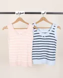 تاپ بافت راه راه L00284 - 2