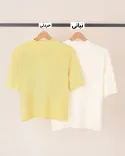 بافت آستین کوتاه ترمه L00450 - 4