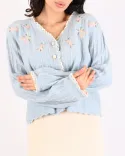 بافت جلو گلدوزی L00477