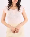 تیشرت لب فرفری L00468