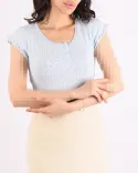 تیشرت لب فرفری L00468 - 3