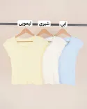 تیشرت لب فرفری L00468 - 5